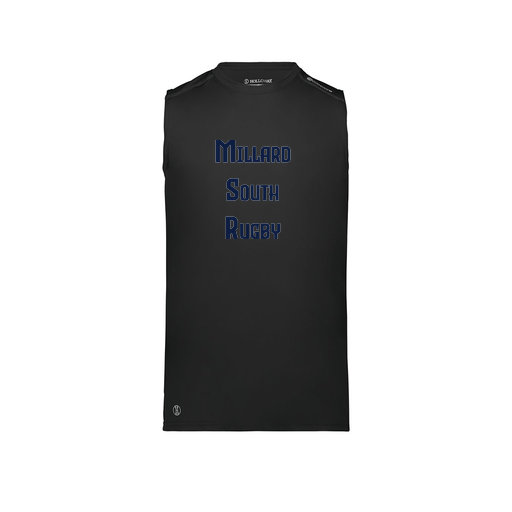 [222593.080.S-LOGO1] Men's CoolDry TankTop (Adult S, Black, Logo 1)