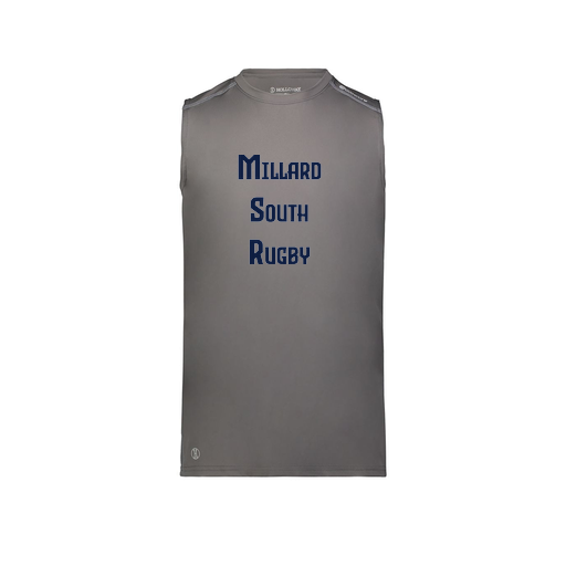 [222593.98D.S-LOGO1] Men's CoolDry TankTop (Adult S, Gray, Logo 1)